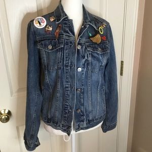 Gap 1969 Custom Icon Jean Jacket with Pins - S